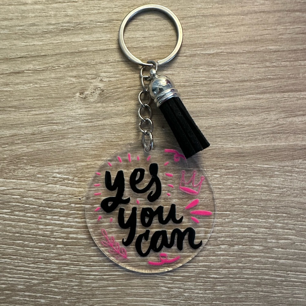 Yes You Can Keychain